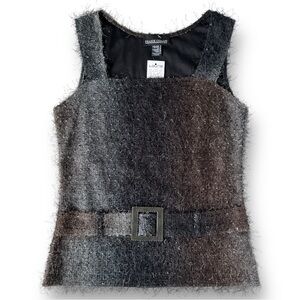 NWT Frank Lyman Eyelash Sleeveless Top Ombre Made in Canada Sz 8